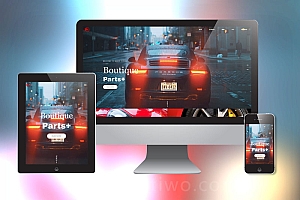 响应式炫酷汽车配件类网站织梦模板 html5高级大气汽车网站模板下载